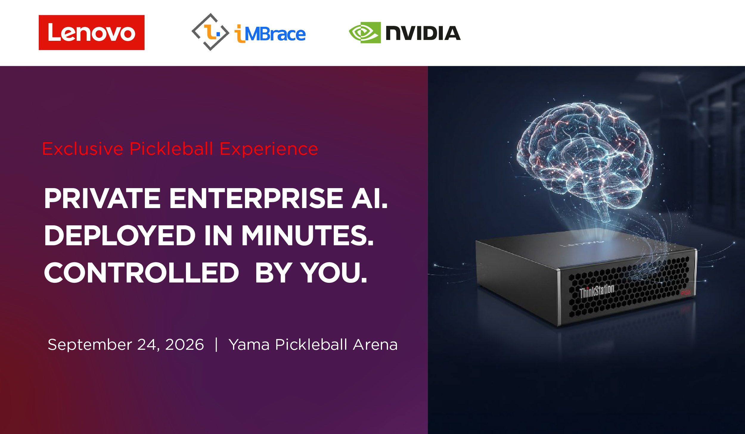 Lenovo ThinkStation PGX × iMBrace AI-in-a-Box